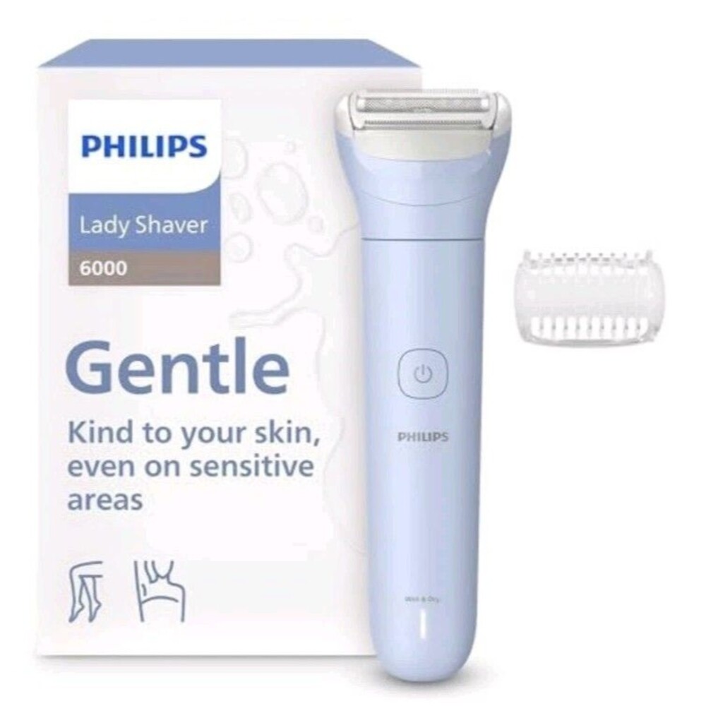 Philips Lady Shaver Series 6000 - Cordless, Wet & Dry Electric Shaver, 3-Blade